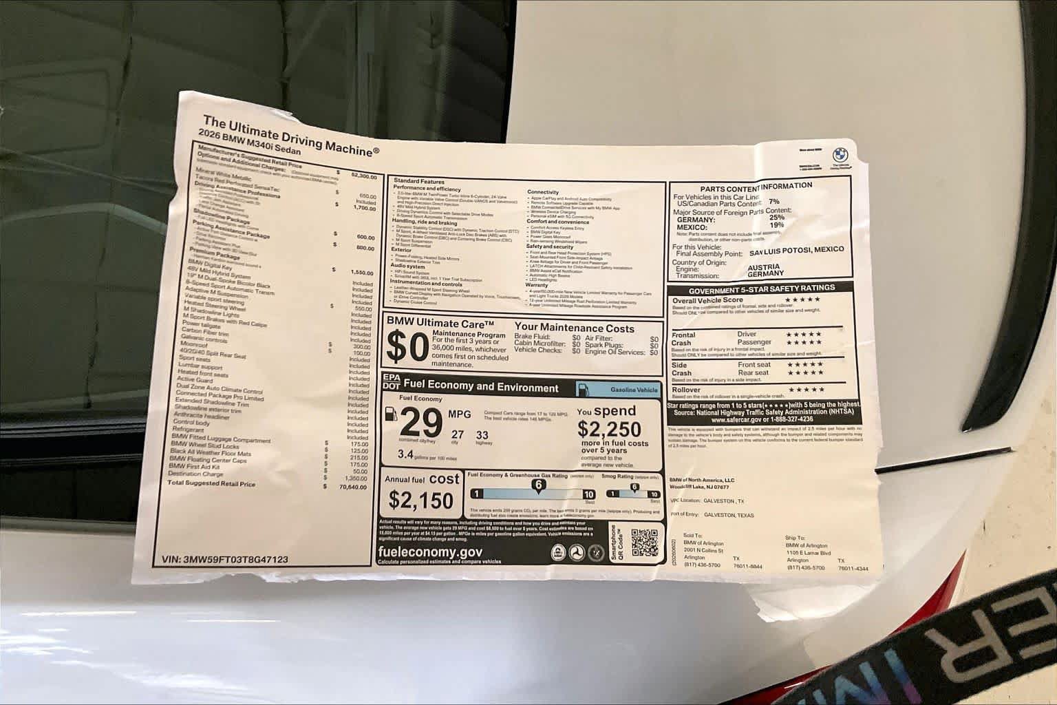 New 2026 BMW M340i RWD image 19