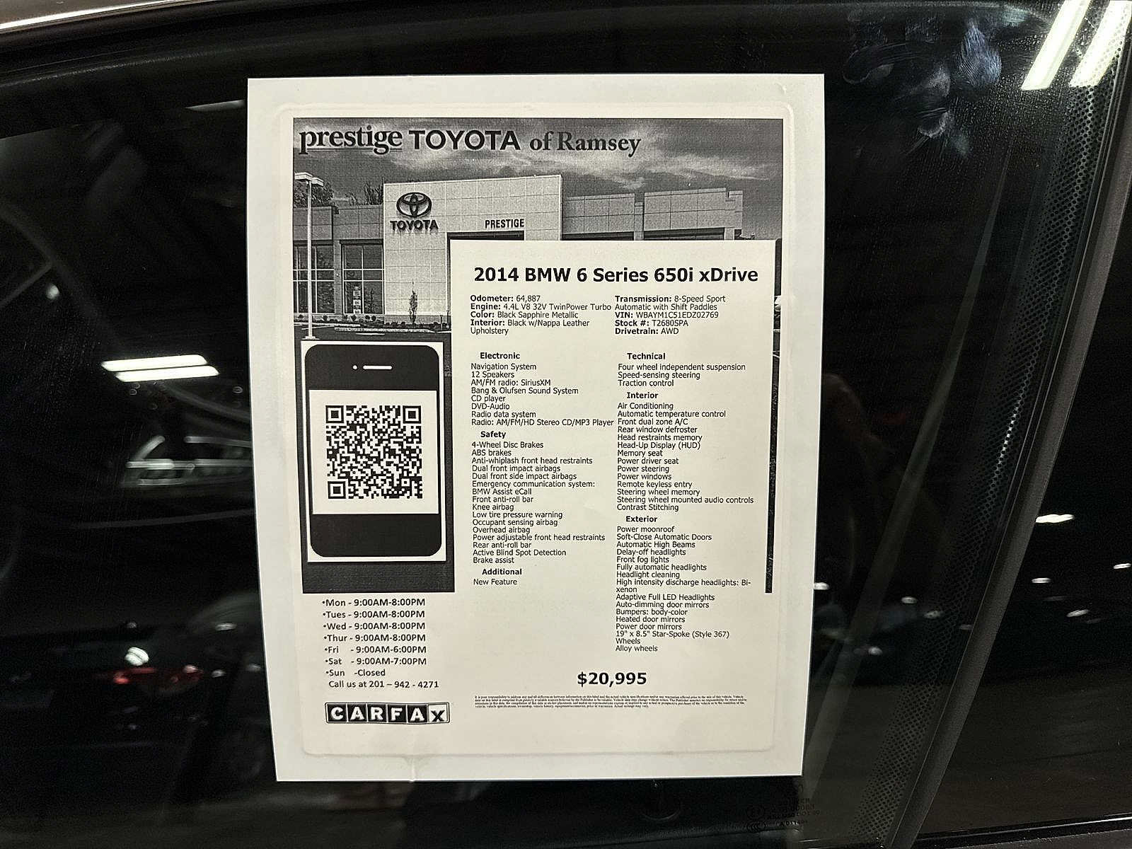 Used 2014 BMW 650i xDrive Coupe AWD/4WD image 13