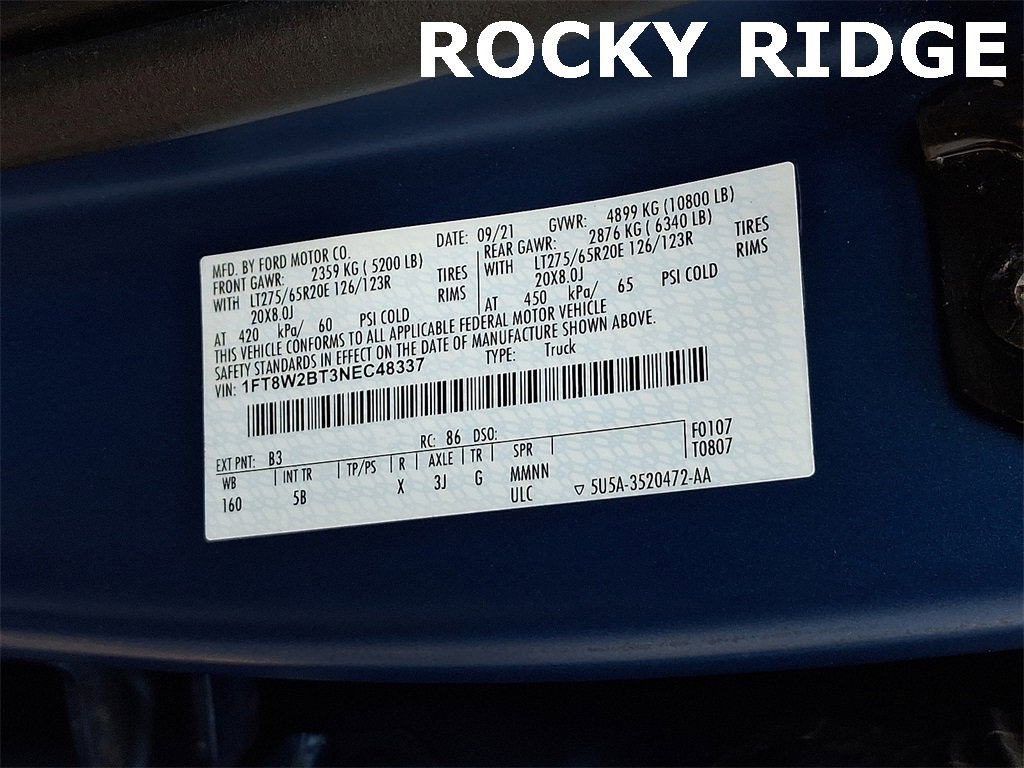 Used 2022 Ford F250 Lariat w/ Black Appearance Package image 29