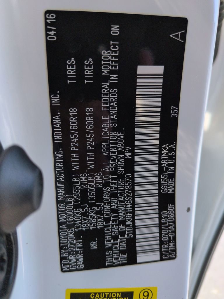 Used 2016 Toyota Highlander XLE w/ Protection Package #3 image 29