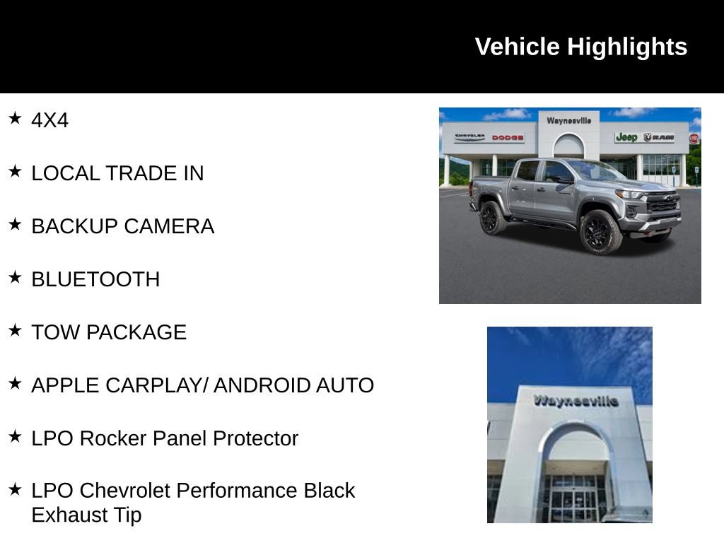 Used 2026 Chevrolet Colorado Trail Boss w/ LPO, Skid Plate Package AWD/4WD image 2
