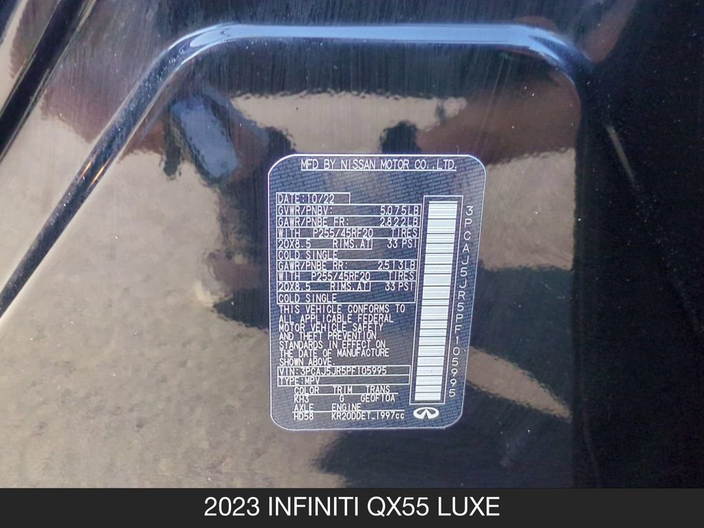 Used 2023 INFINITI QX55 Luxe AWD/4WD image 27