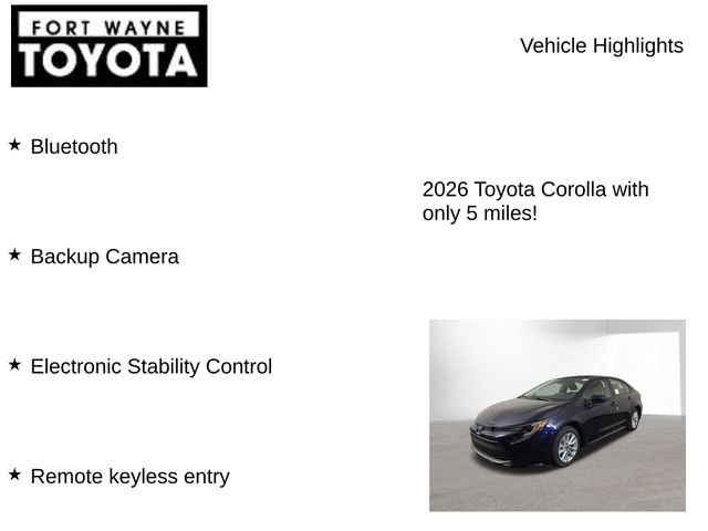 New 2026 Toyota Corolla LE image 7