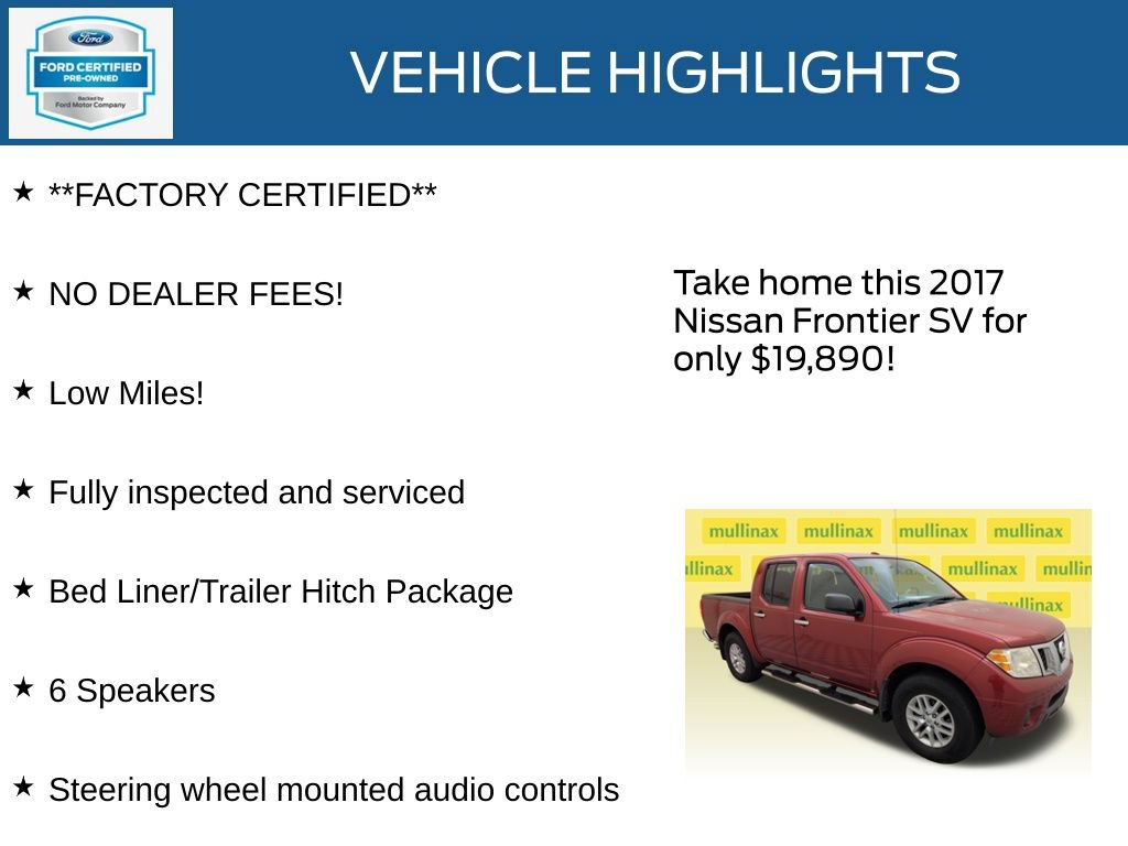 Used 2017 Nissan Frontier SV RWD image 12