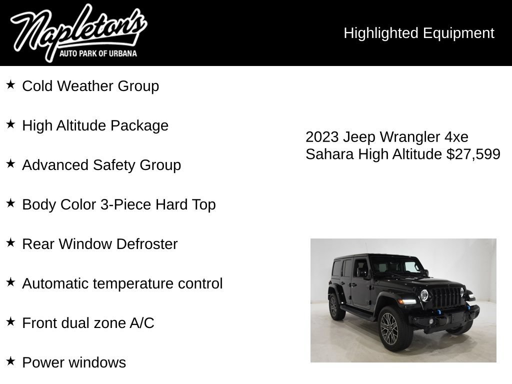 Used 2023 Jeep Wrangler Unlimited Sahara AWD/4WD image 15