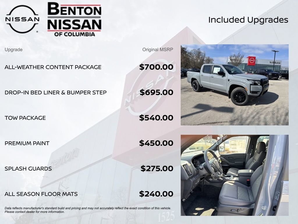 New 2026 Nissan Frontier SV w/ All-Weather Content Package image 7