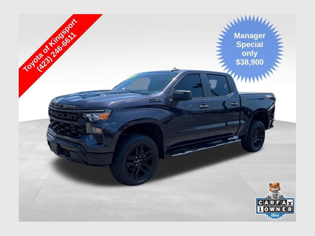 Used 2024 Chevrolet Silverado 1500 Custom Trail Boss w/ Turbomax Blackout Package AWD/4WD image 1