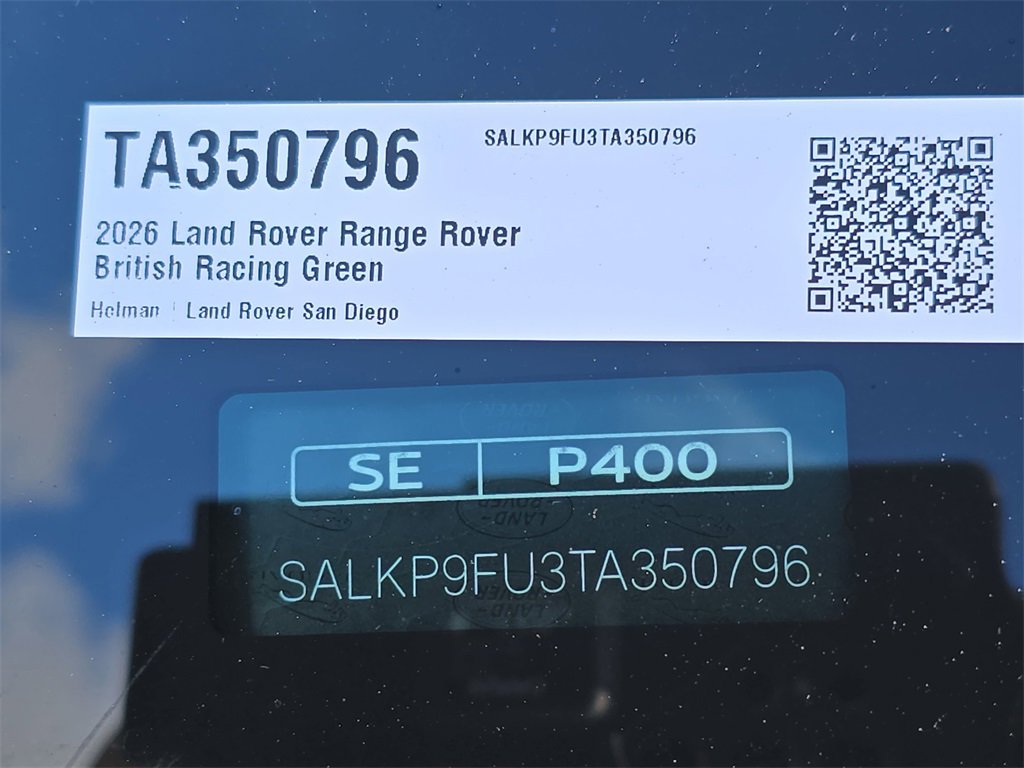 New 2026 Land Rover Range Rover SE image 37