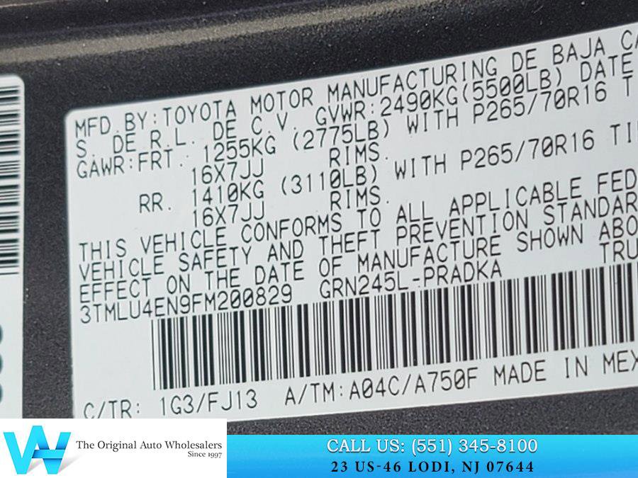 Used 2015 Toyota Tacoma 4x4 Double Cab w/ TRD Off-Road Package image 24