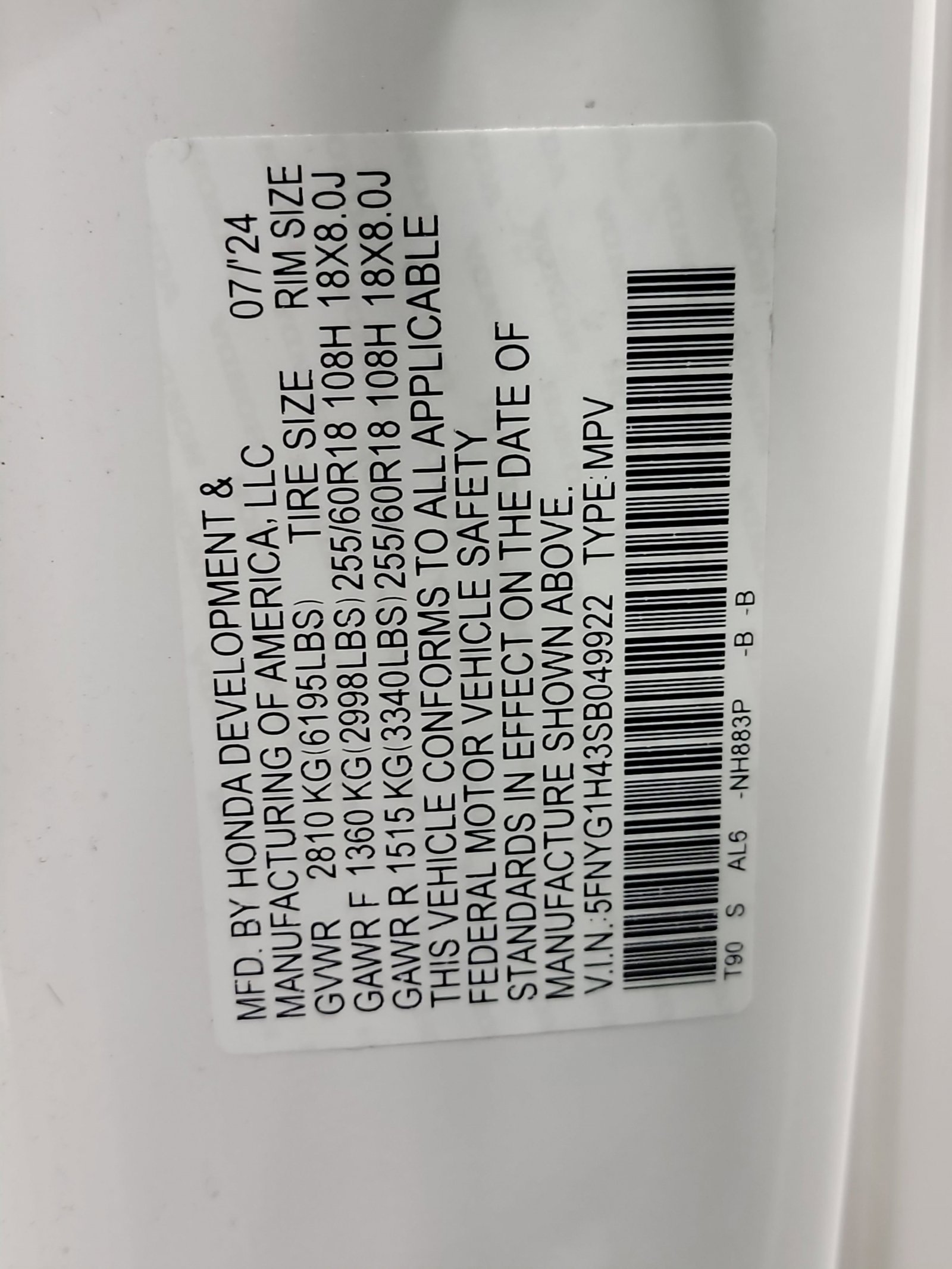 Certified 2025 Honda Pilot EX-L image 32