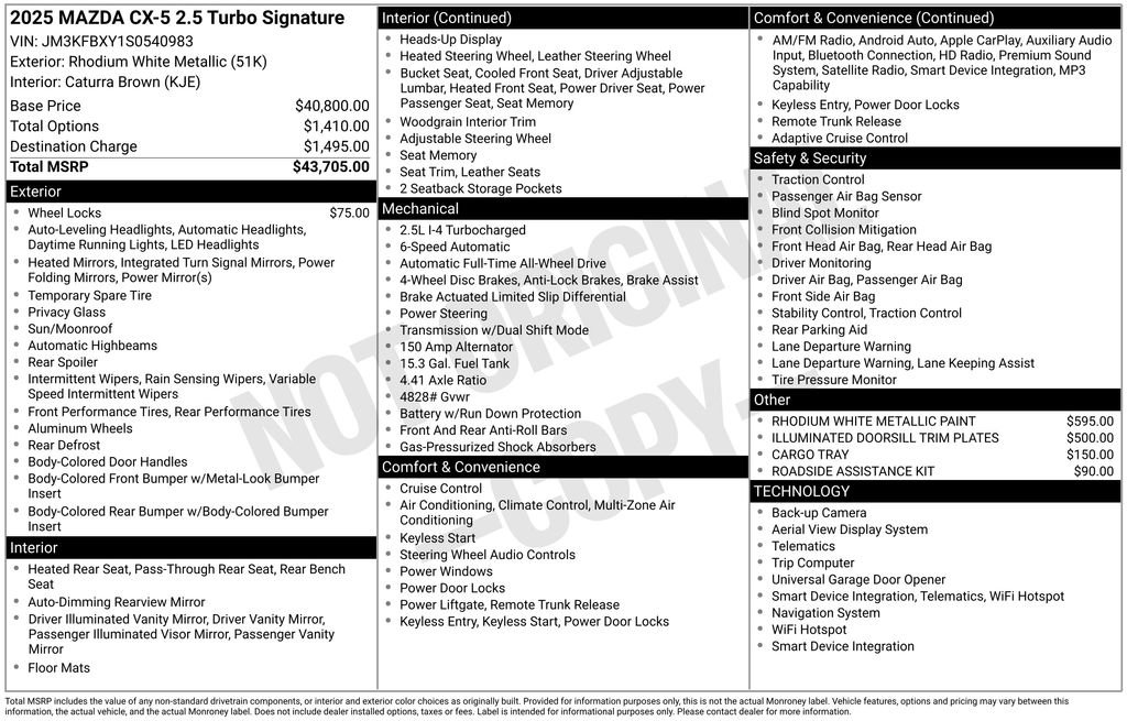 Used 2025 MAZDA CX-5 Signature image 49