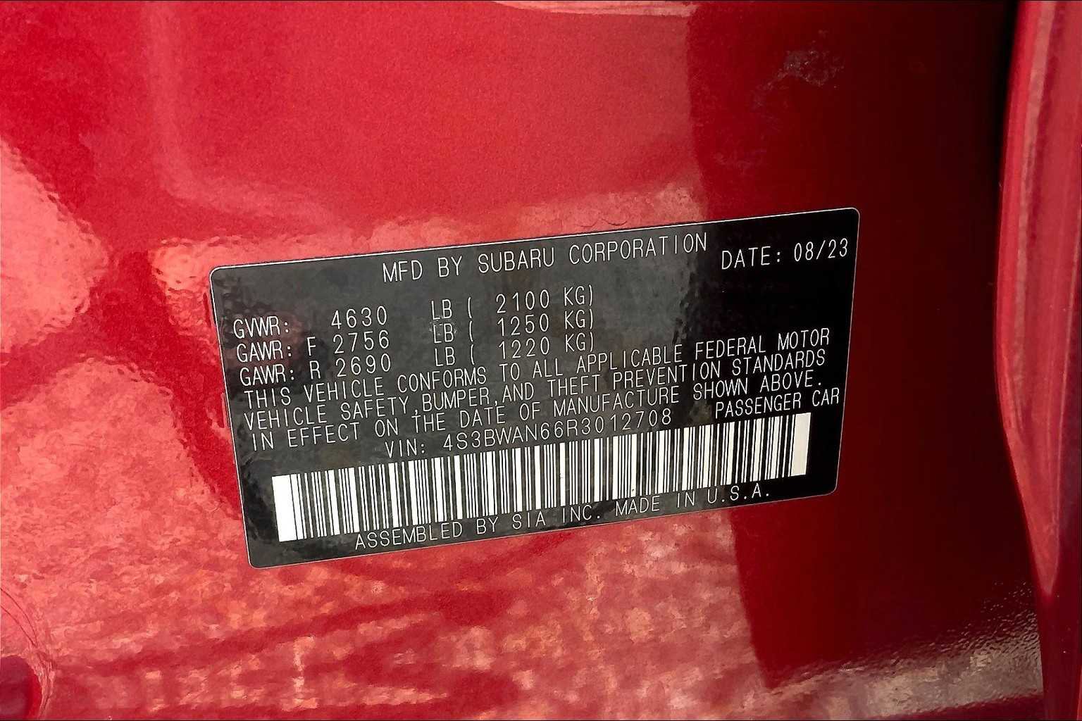 Used 2024 Subaru Legacy Limited image 34