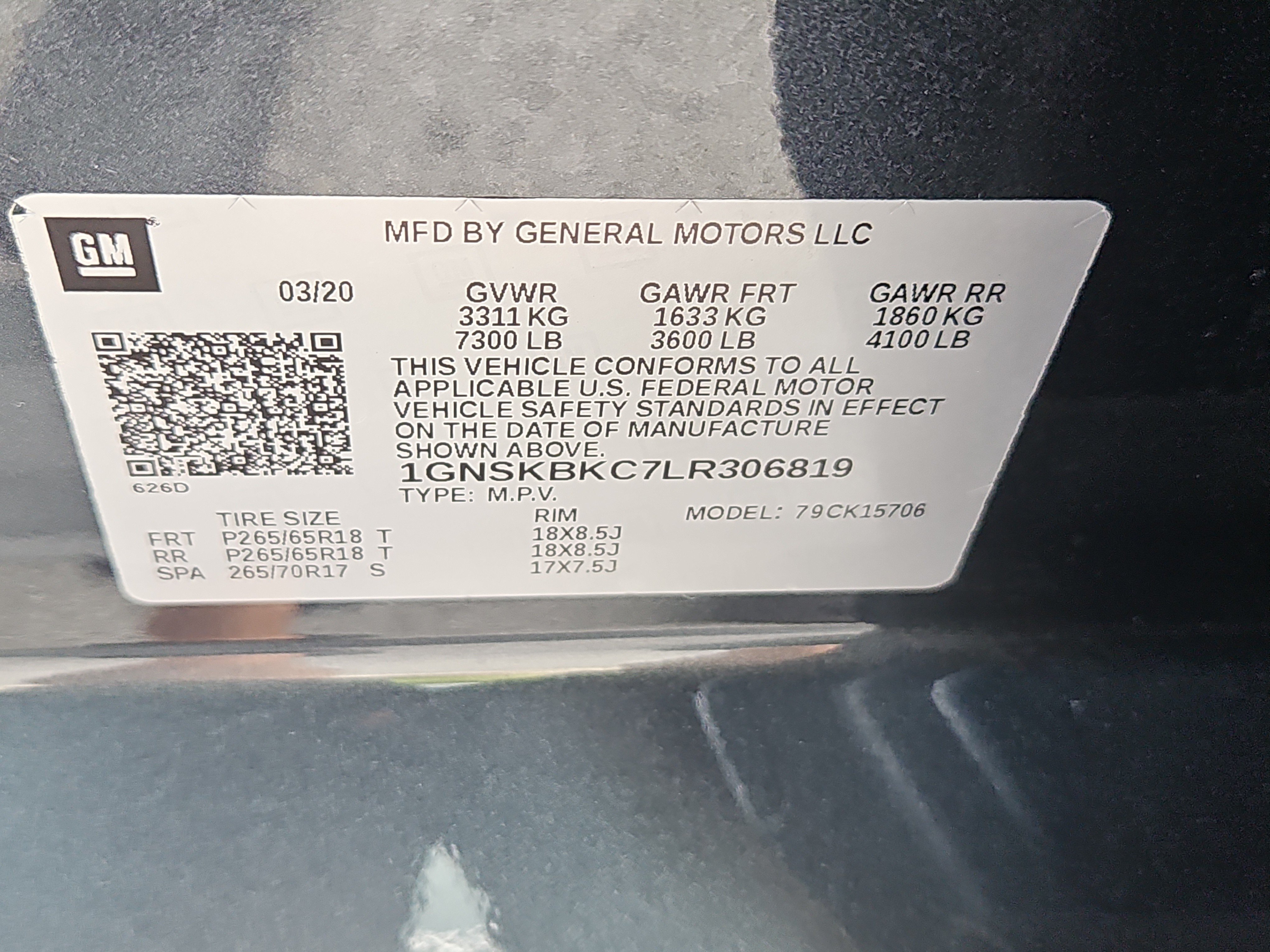 Used 2020 Chevrolet Tahoe LT AWD/4WD image 7