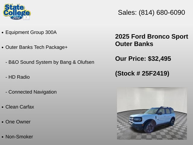 Used 2025 Ford Bronco Sport Outer Banks w/ Outer Banks Tech Package+ AWD/4WD image 6