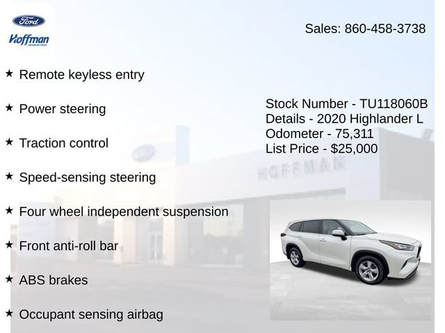 Used 2020 Toyota Highlander L AWD/4WD image 15