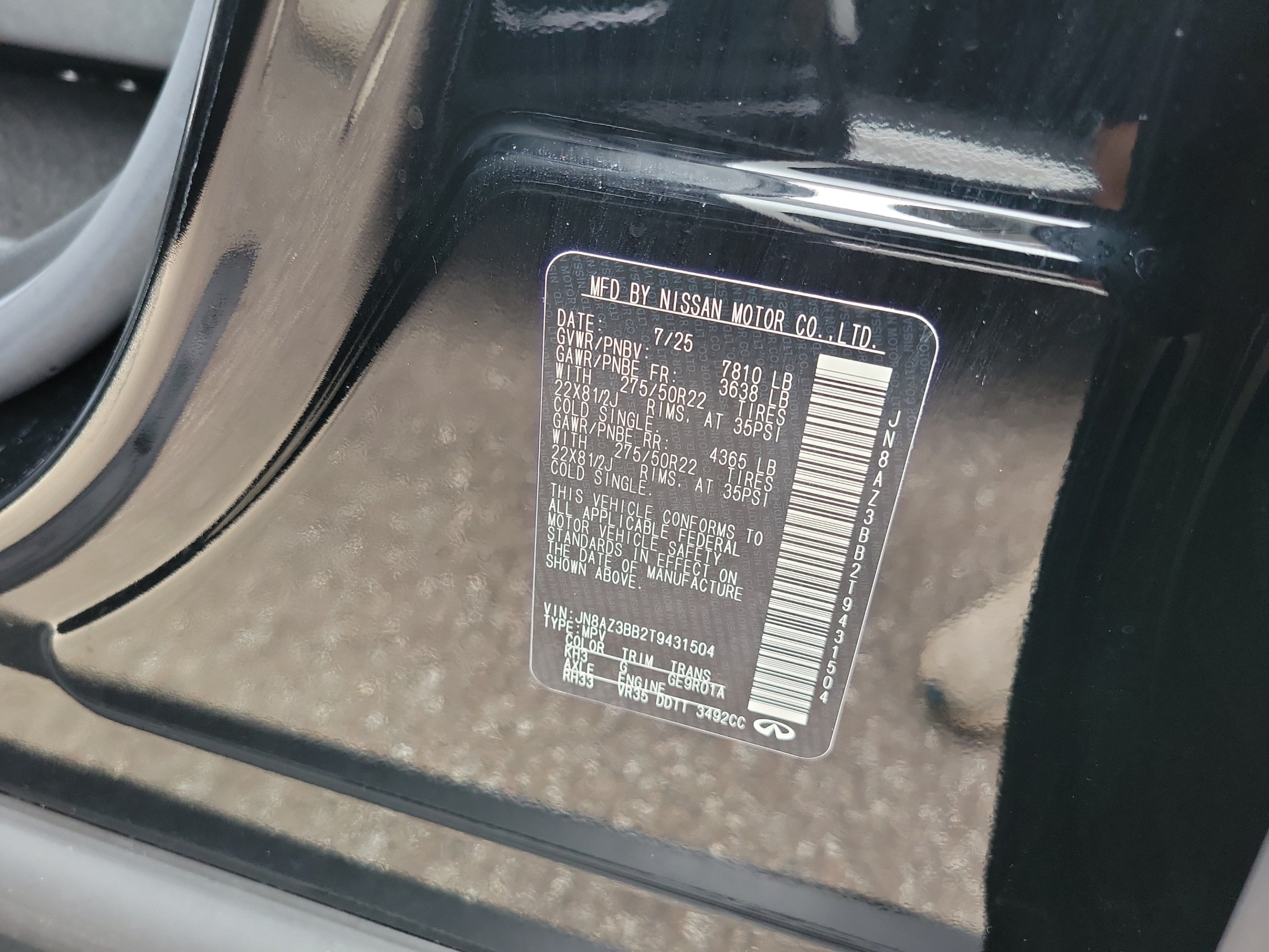 Used 2026 INFINITI QX80 Luxe w/ Cargo Package AWD/4WD image 56