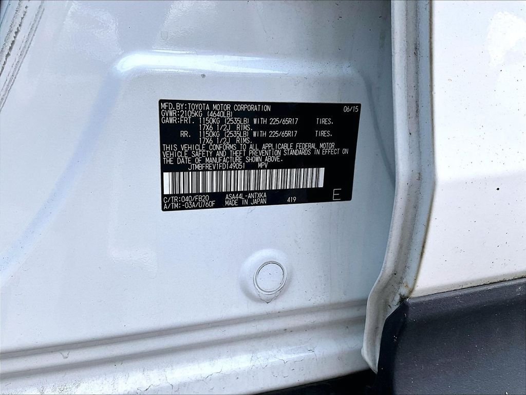 Used 2015 Toyota RAV4 LE AWD/4WD image 9