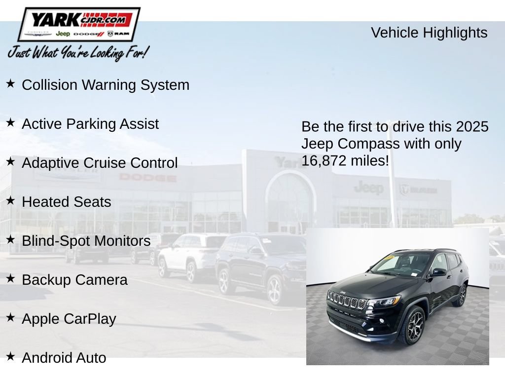 Certified 2025 Jeep Compass Limited AWD/4WD image 12