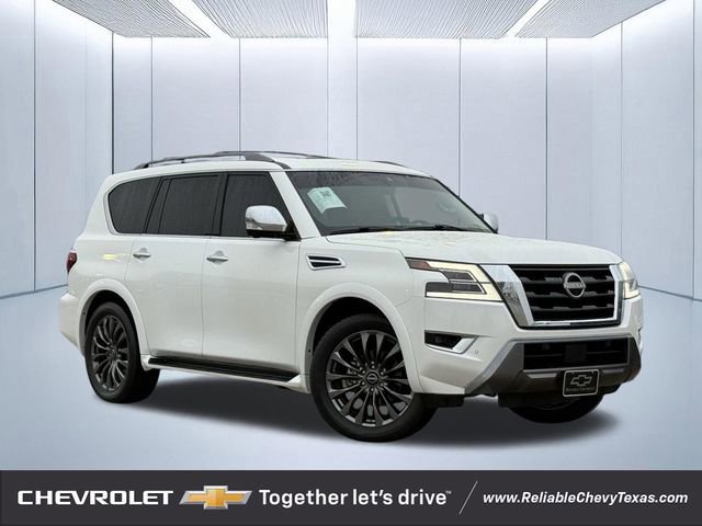 Used 2023 Nissan Armada Platinum w/ Captain's Chairs Package RWD image 1