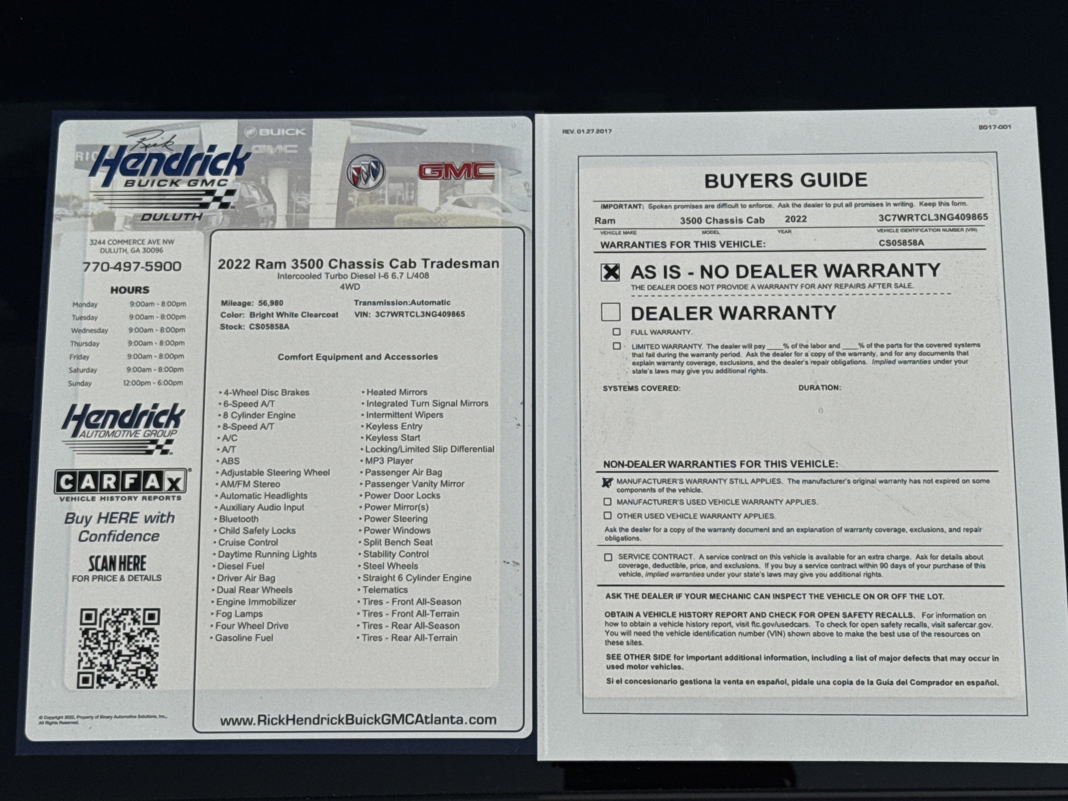 Used 2022 RAM 3500 Tradesman w/ Electrical Accessory Group image 34