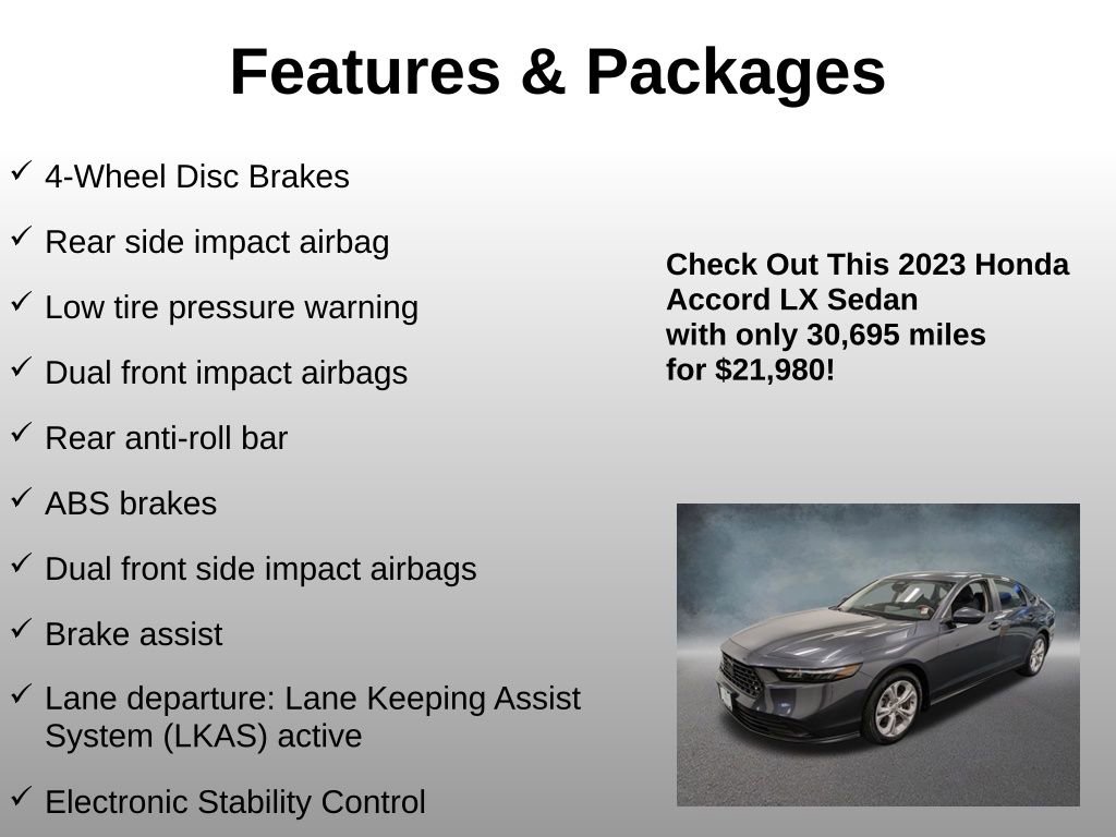 Certified 2023 Honda Accord LX image 16