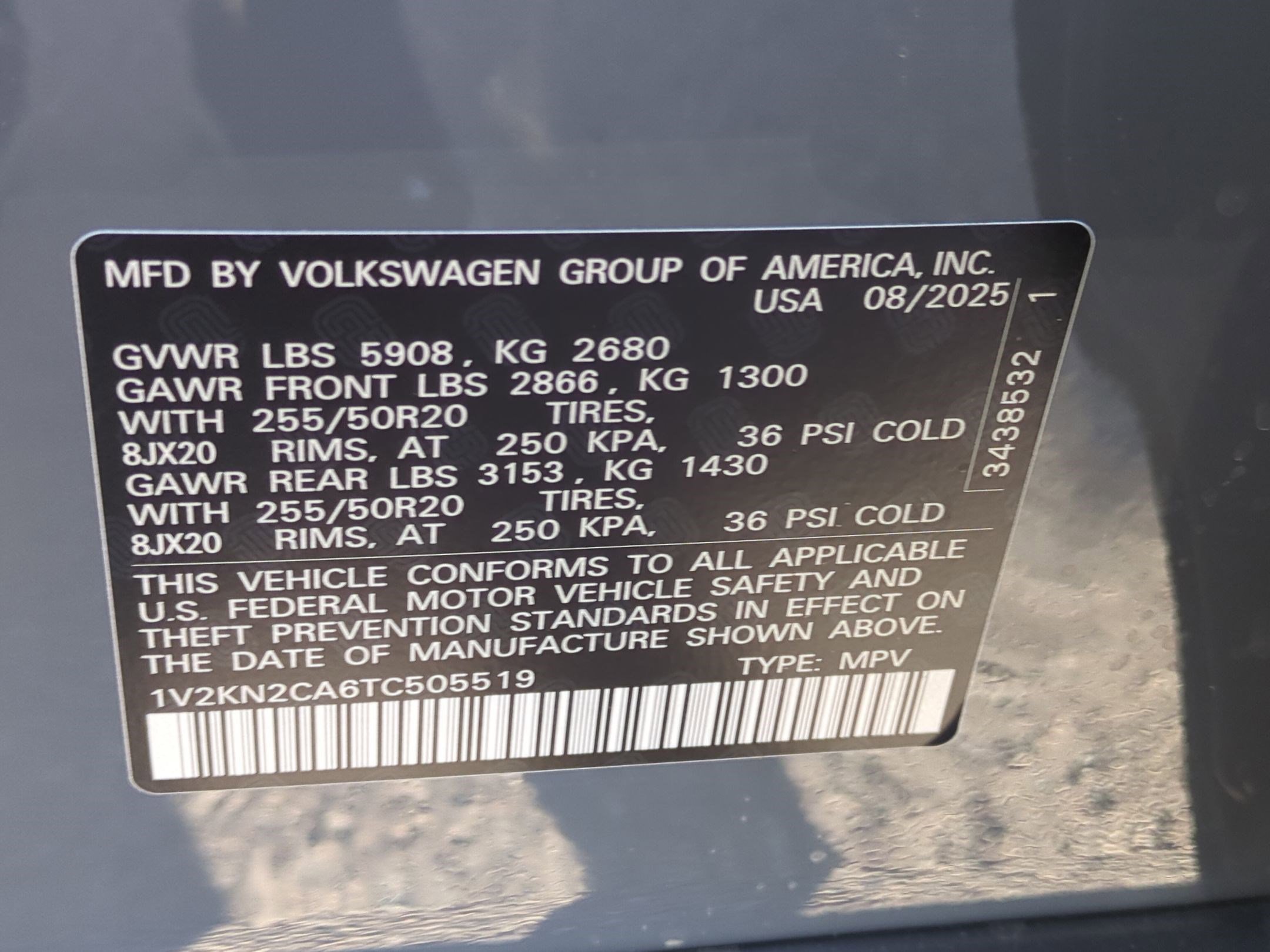 New 2026 Volkswagen Atlas SE image 21