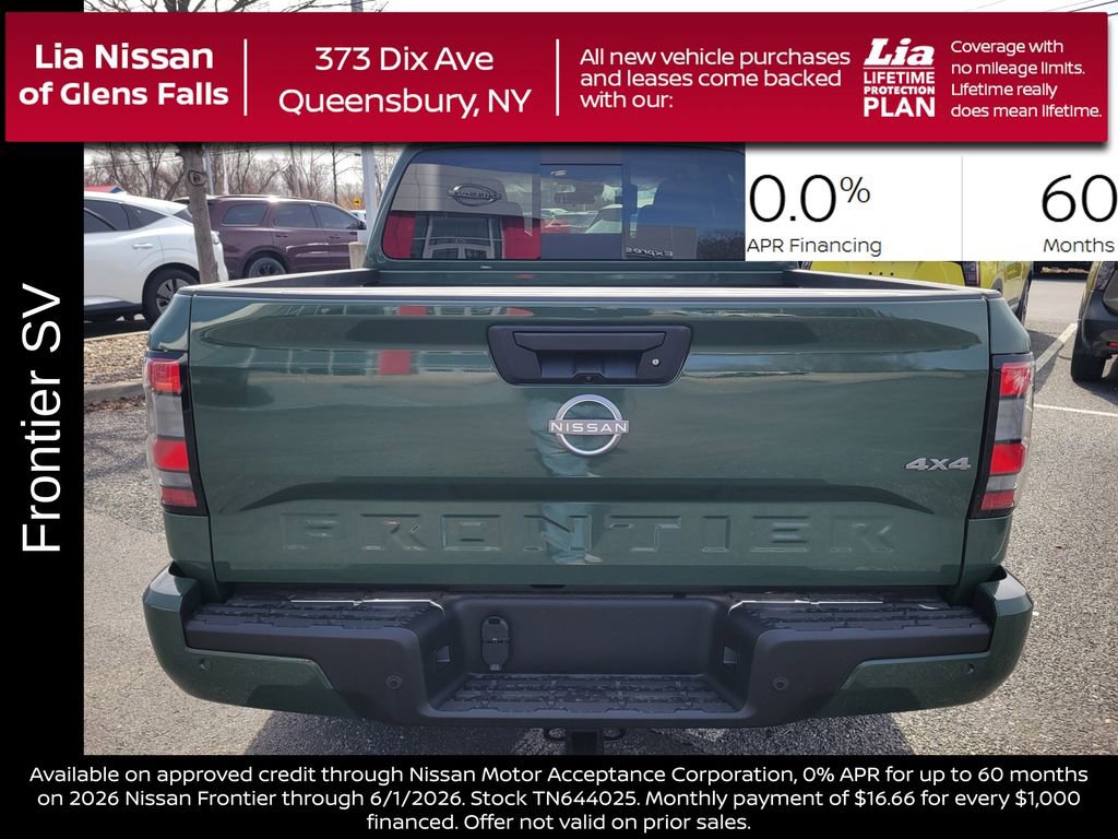 New 2026 Nissan Frontier SV w/ SV Convenience Package AWD/4WD image 4