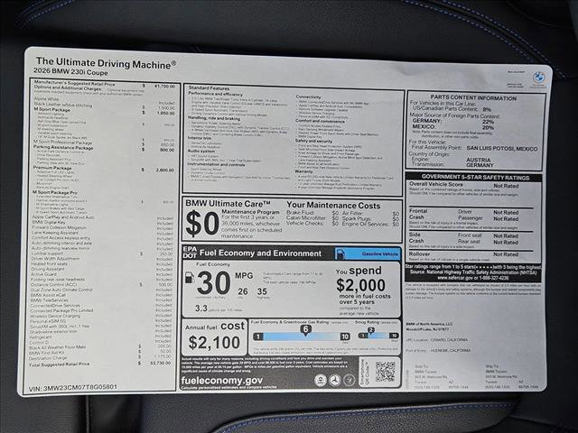 New 2026 BMW 230i Coupe w/ Premium Package image 18