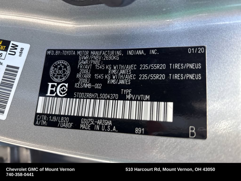 Used 2020 Toyota Highlander Limited AWD/4WD image 32