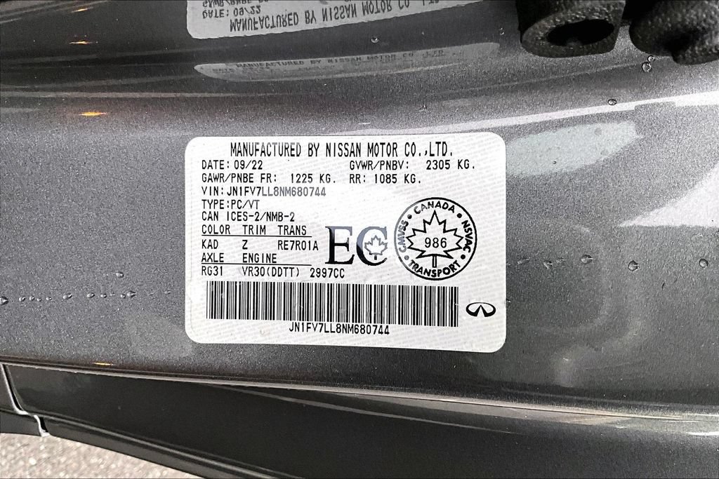 Used 2022 INFINITI Q60 Red Sport 400 AWD/4WD image 16