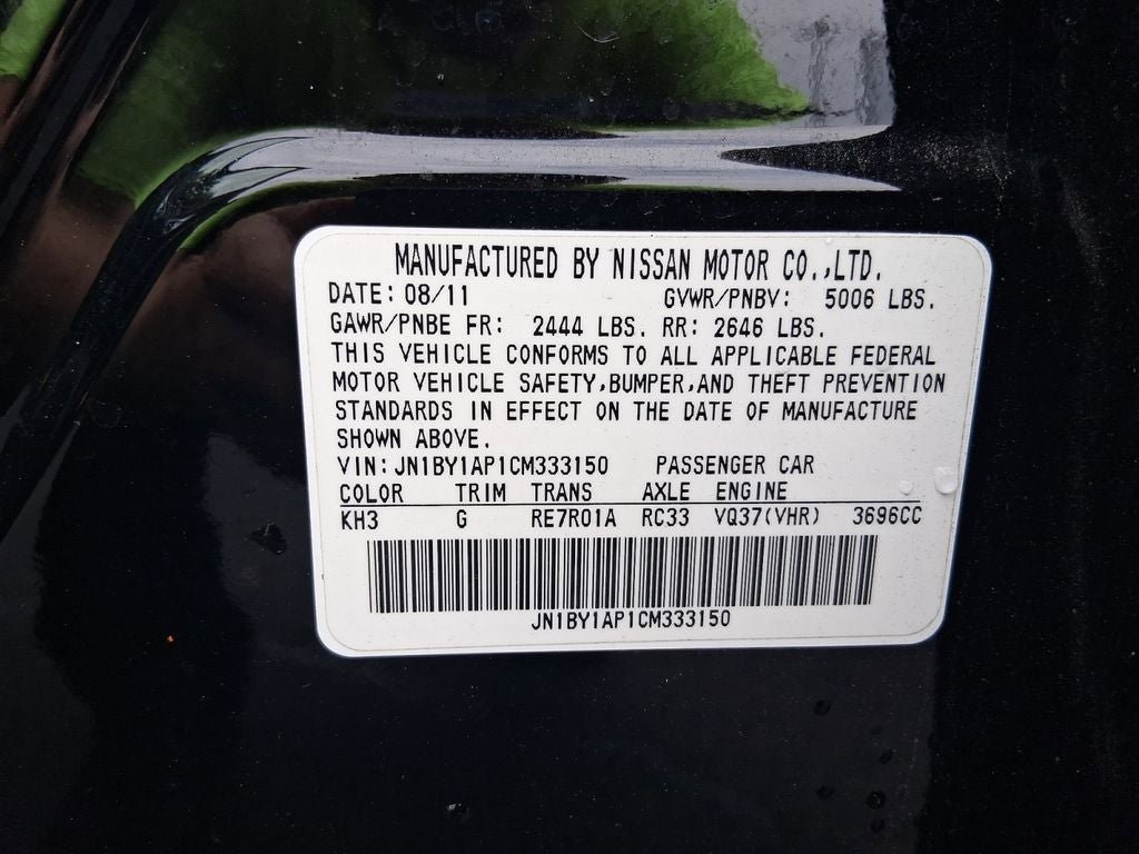Used 2012 INFINITI M37 w/ Premium Pkg RWD image 31