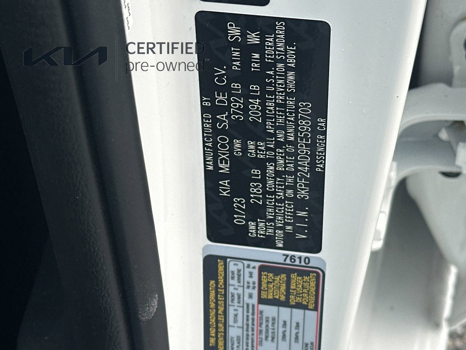 Certified 2023 Kia Forte LXS image 27