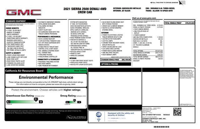 Used 2021 GMC Sierra 2500 Denali w/ Denali Ultimate Package image 53