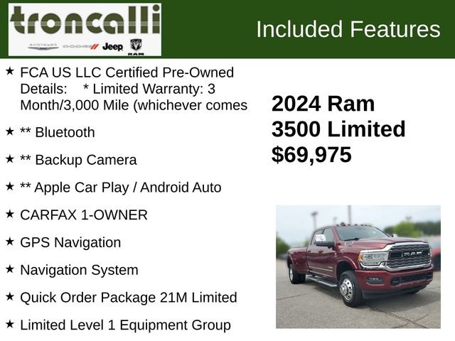 Certified 2024 RAM 3500 Limited AWD/4WD image 5
