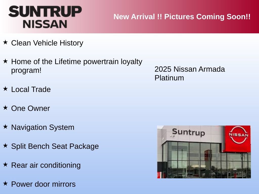 Used 2025 Nissan Armada Platinum AWD/4WD image 3