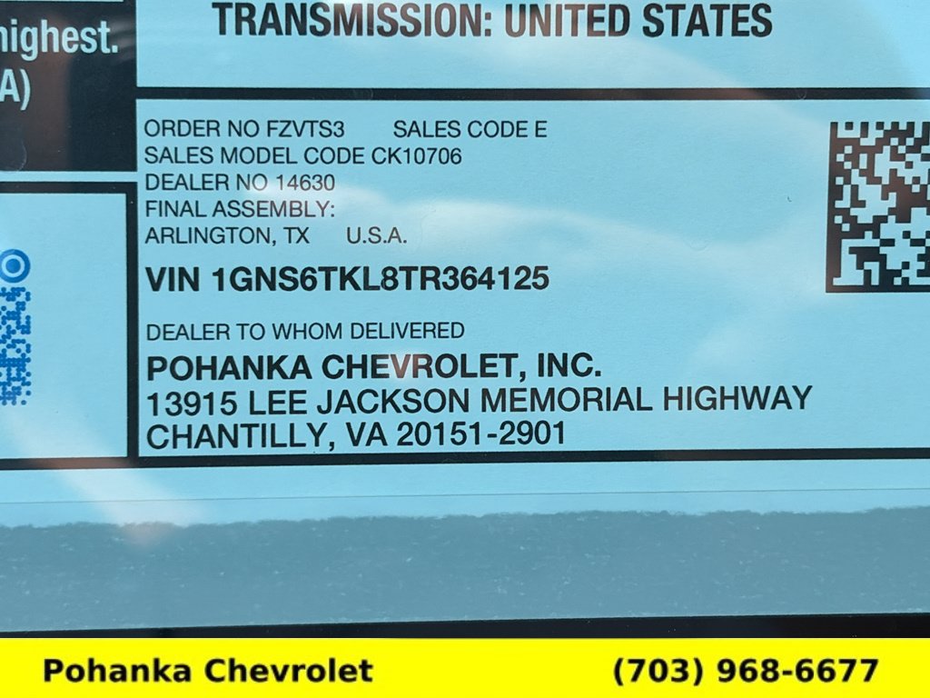 New 2026 Chevrolet Tahoe High Country w/ Sun And Tow Package AWD/4WD image 30