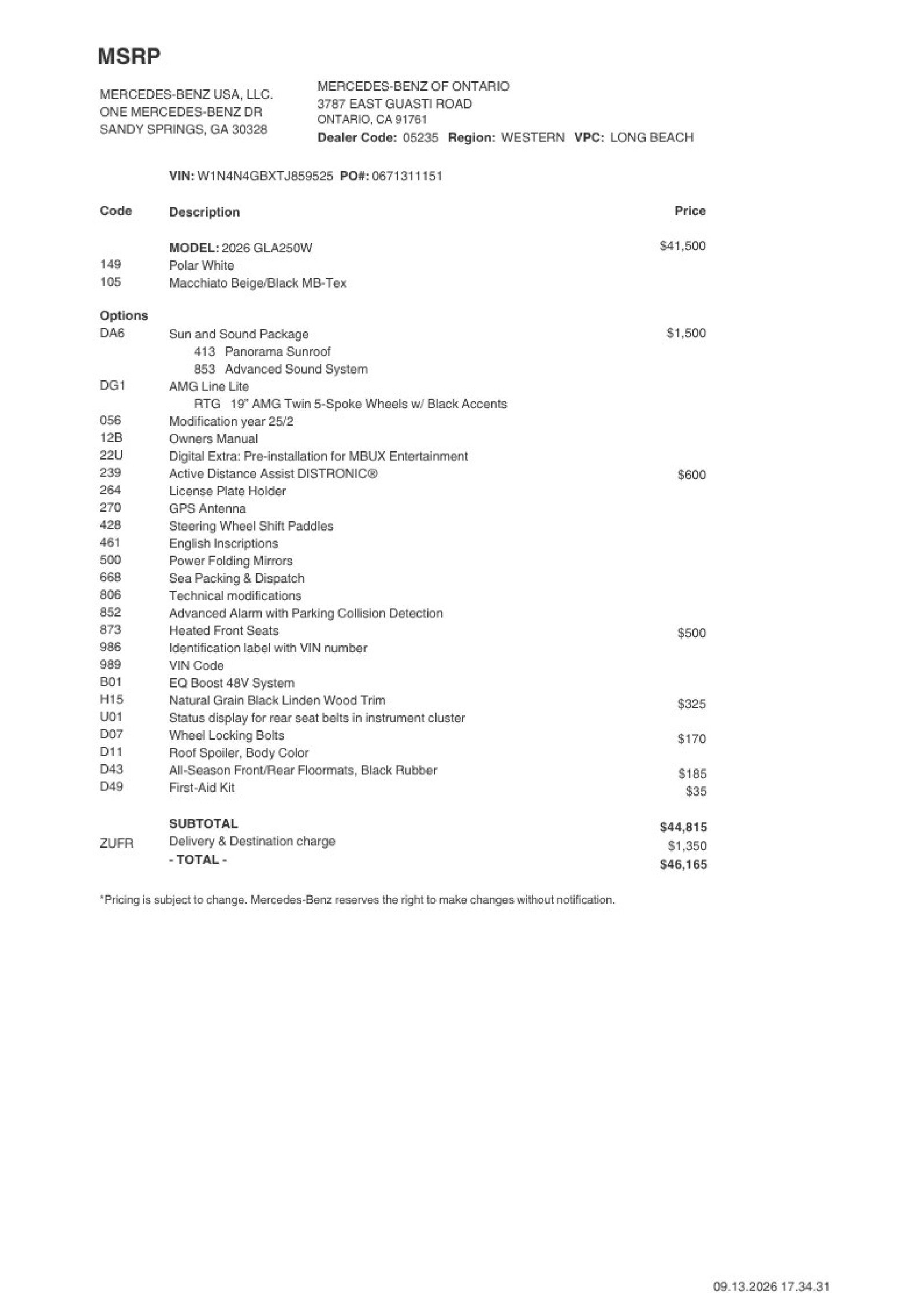 Certified 2026 Mercedes-Benz GLA 250 image 2