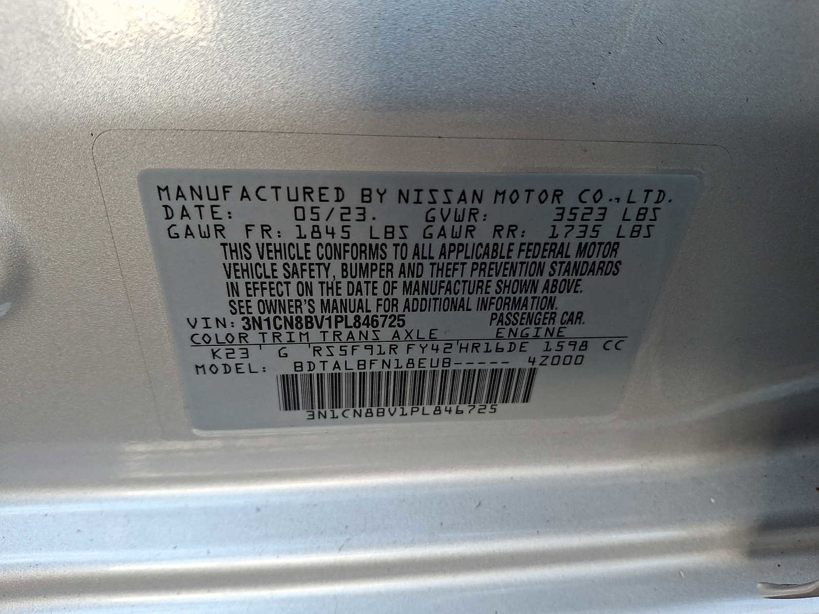 Used 2023 Nissan Versa S image 26