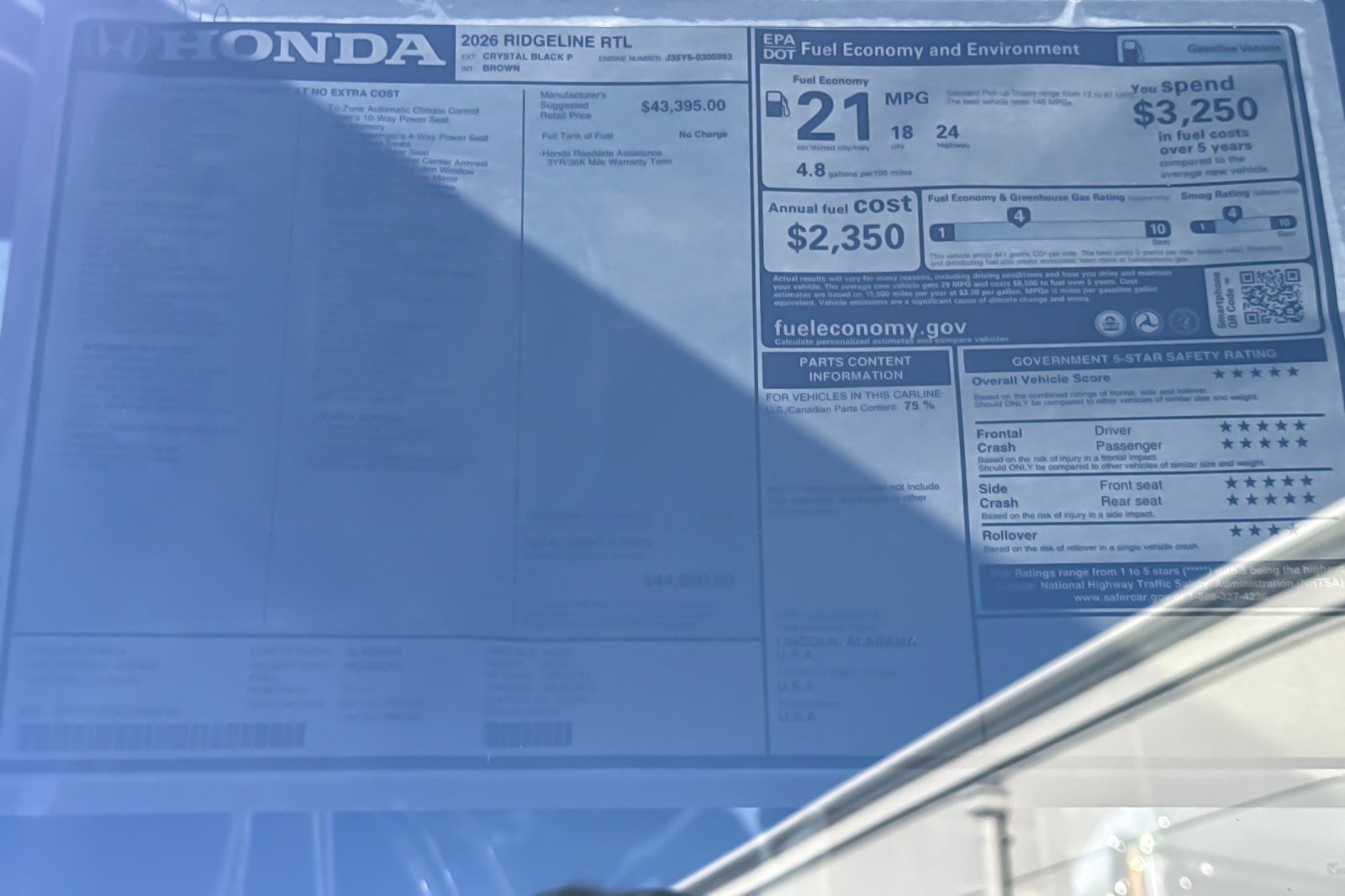 New 2026 Honda Ridgeline RTL image 32