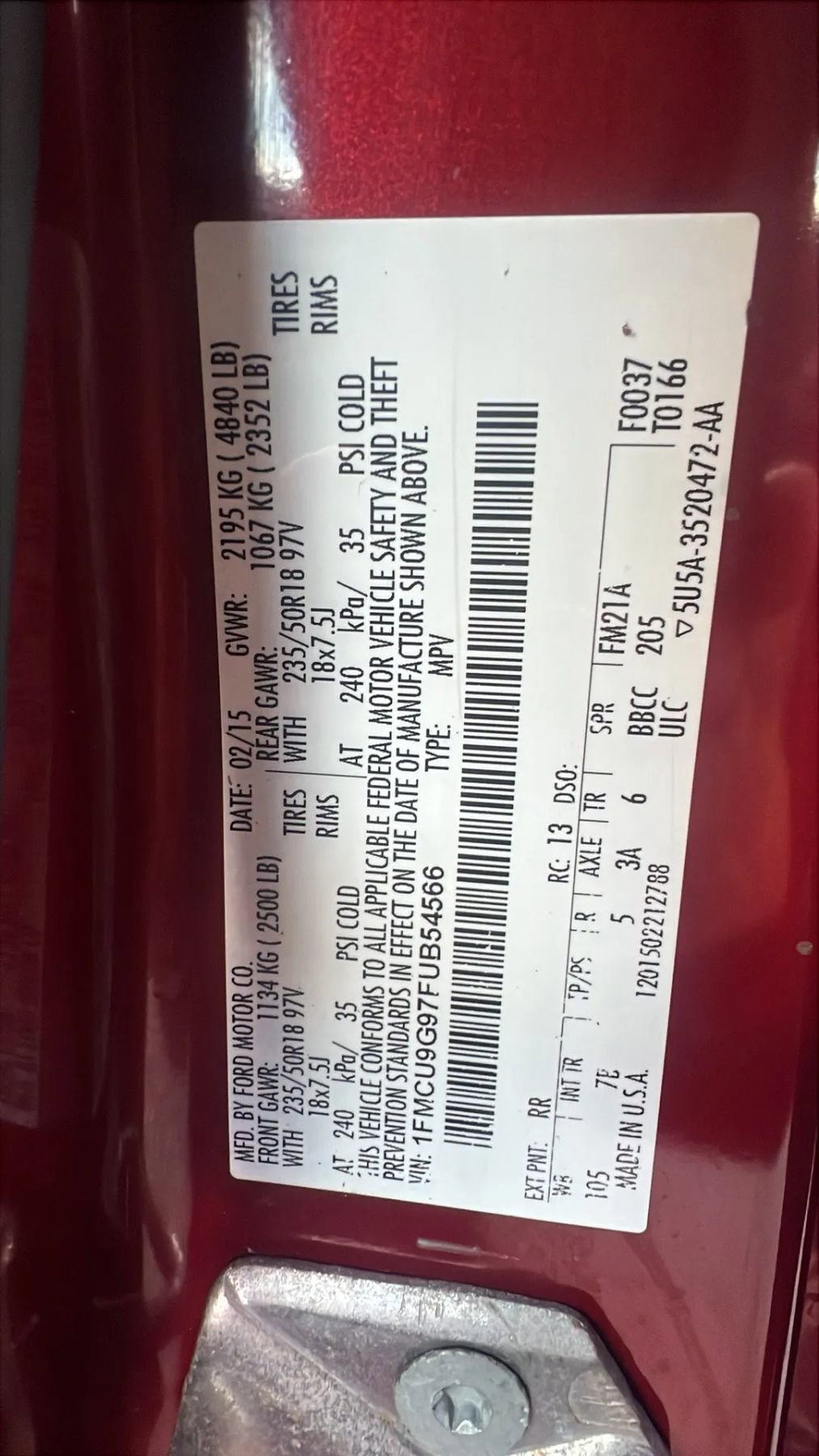 Used 2015 Ford Escape SE w/ Equipment Group 201A image 34