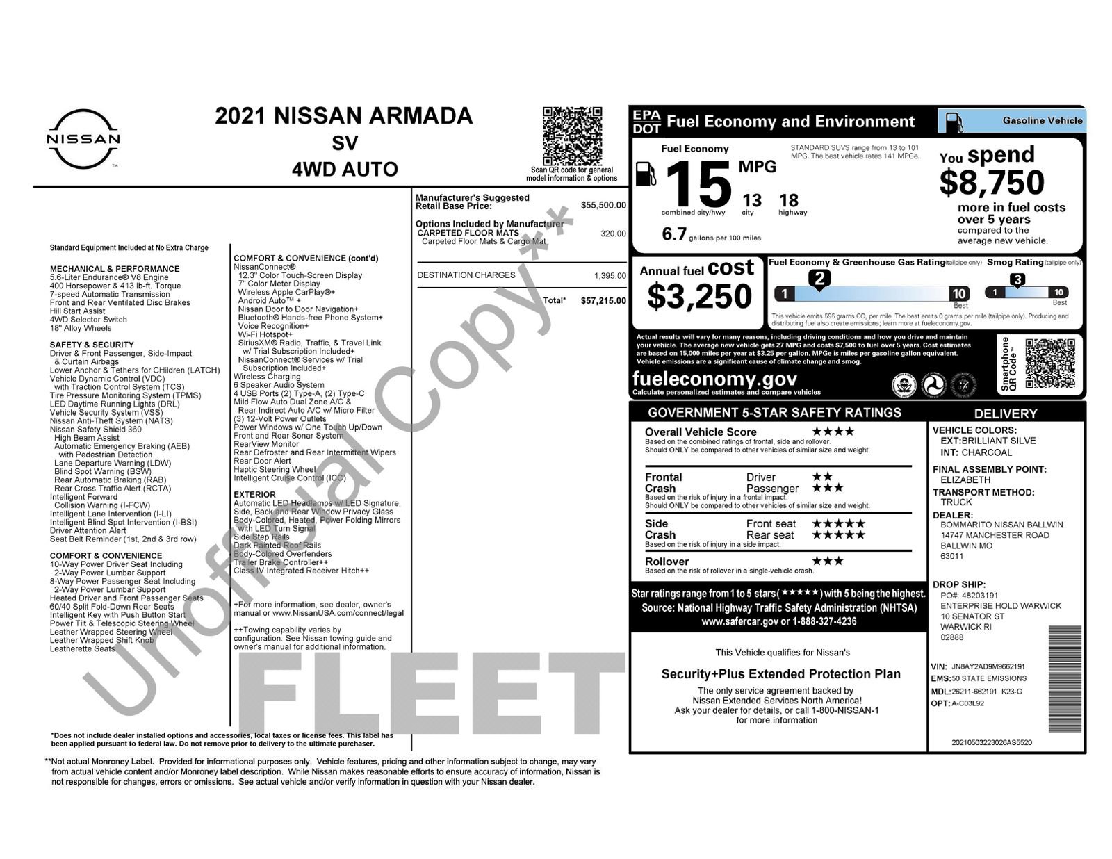 Used 2021 Nissan Armada SV AWD/4WD image 3