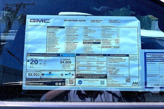 New 2026 GMC Sierra 1500 Pro w/ Pro Value Package RWD image 11