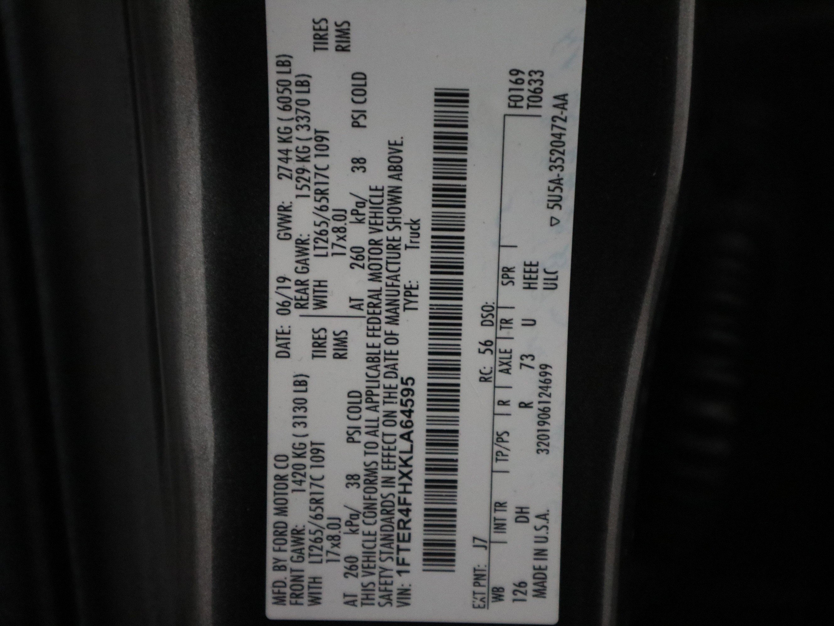 Used 2019 Ford Ranger Lariat w/ Equipment Group 501A Mid image 35