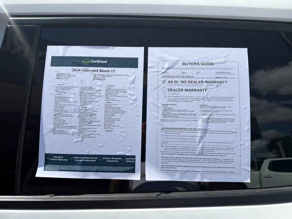 Certified 2024 Chevrolet Blazer LT AWD/4WD image 30