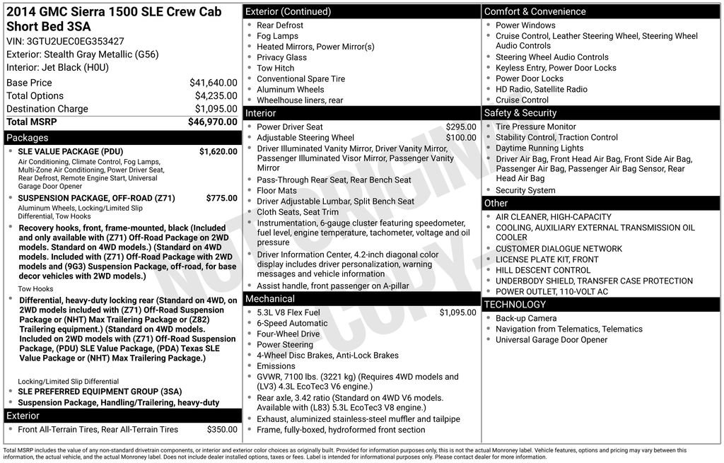 Used 2014 GMC Sierra 1500 SLE w/ SLE Value Package image 5