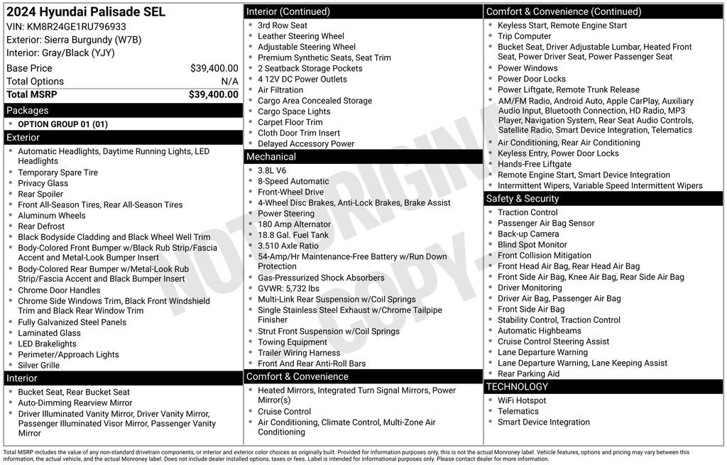 Used 2024 Hyundai Palisade SEL image 4