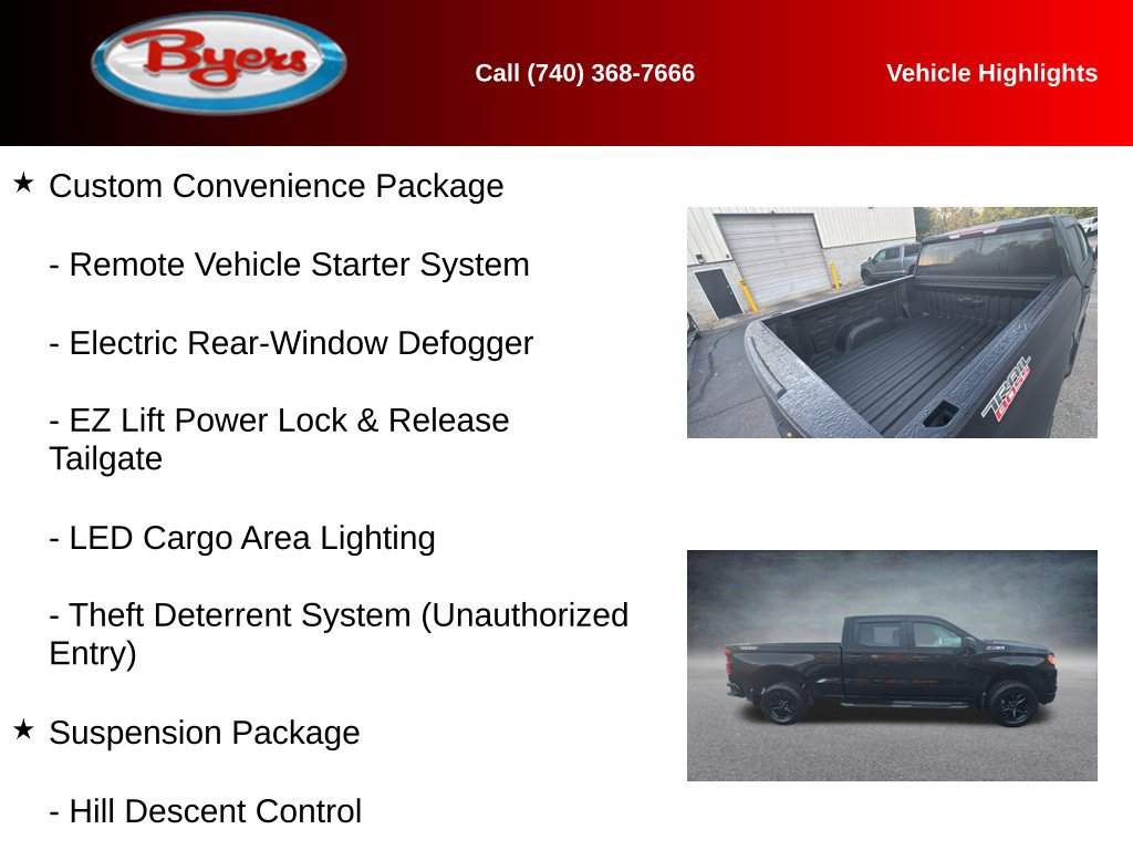 Used 2024 Chevrolet Silverado 1500 Custom Trail Boss AWD/4WD image 11