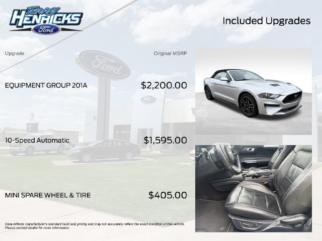 Used 2018 Ford Mustang Premium w/ Equipment Group 201A RWD image 8