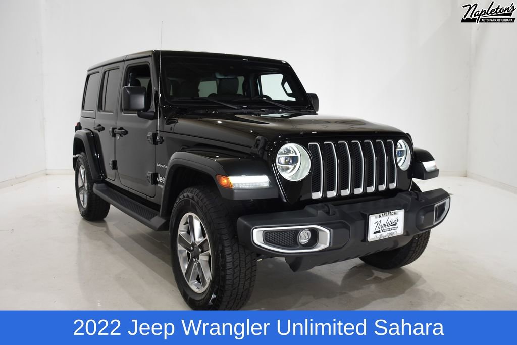 Used 2022 Jeep Wrangler Unlimited Sahara w/ LED Lighting Group