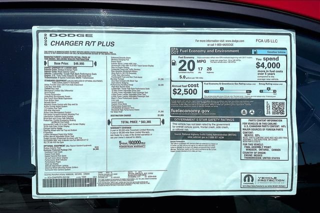 New 2026 Dodge Charger R/T AWD/4WD image 16